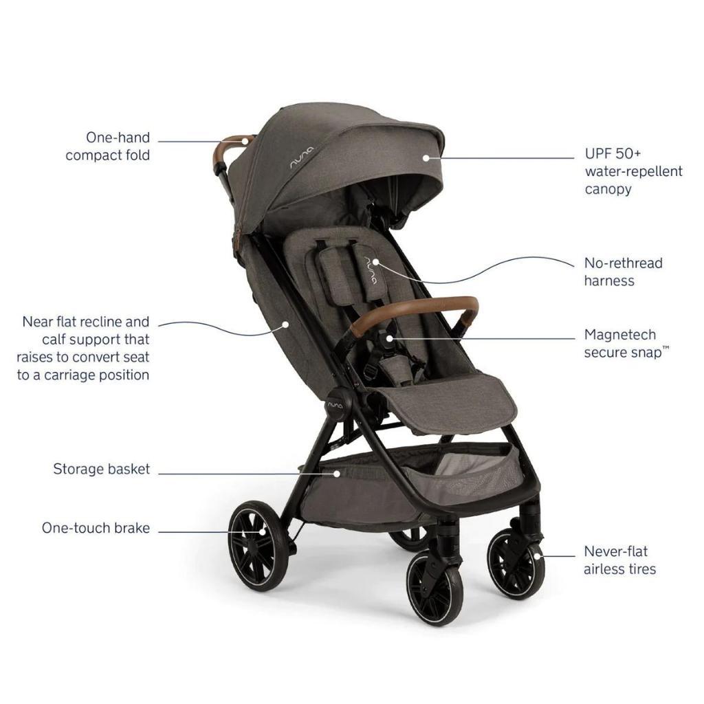 Nuna TRVL / TRVL LX Stroller Travel Cabin Kereta Dorong Anak Bayi Autofold
