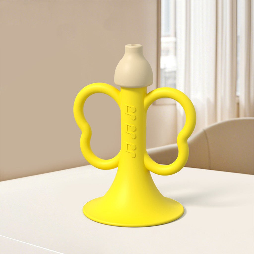 Sakumini Silicone Teether Trumpet Toy Mainan Gigitan Anak Terompet Silikon Bayi BPA Free Terapi Wicara
