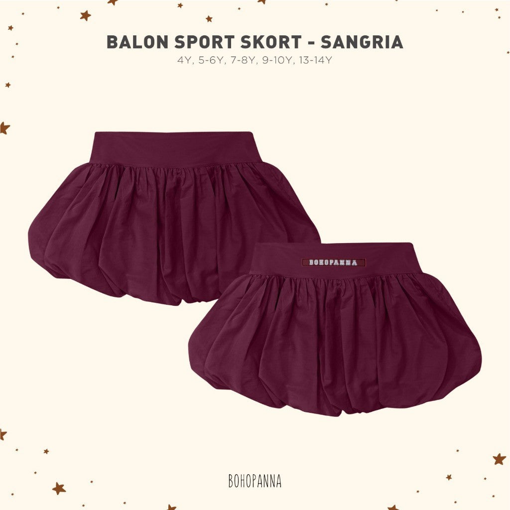 BOHOPANNA - BALOON SPORT SKORT - Celana Rok Sport Anak