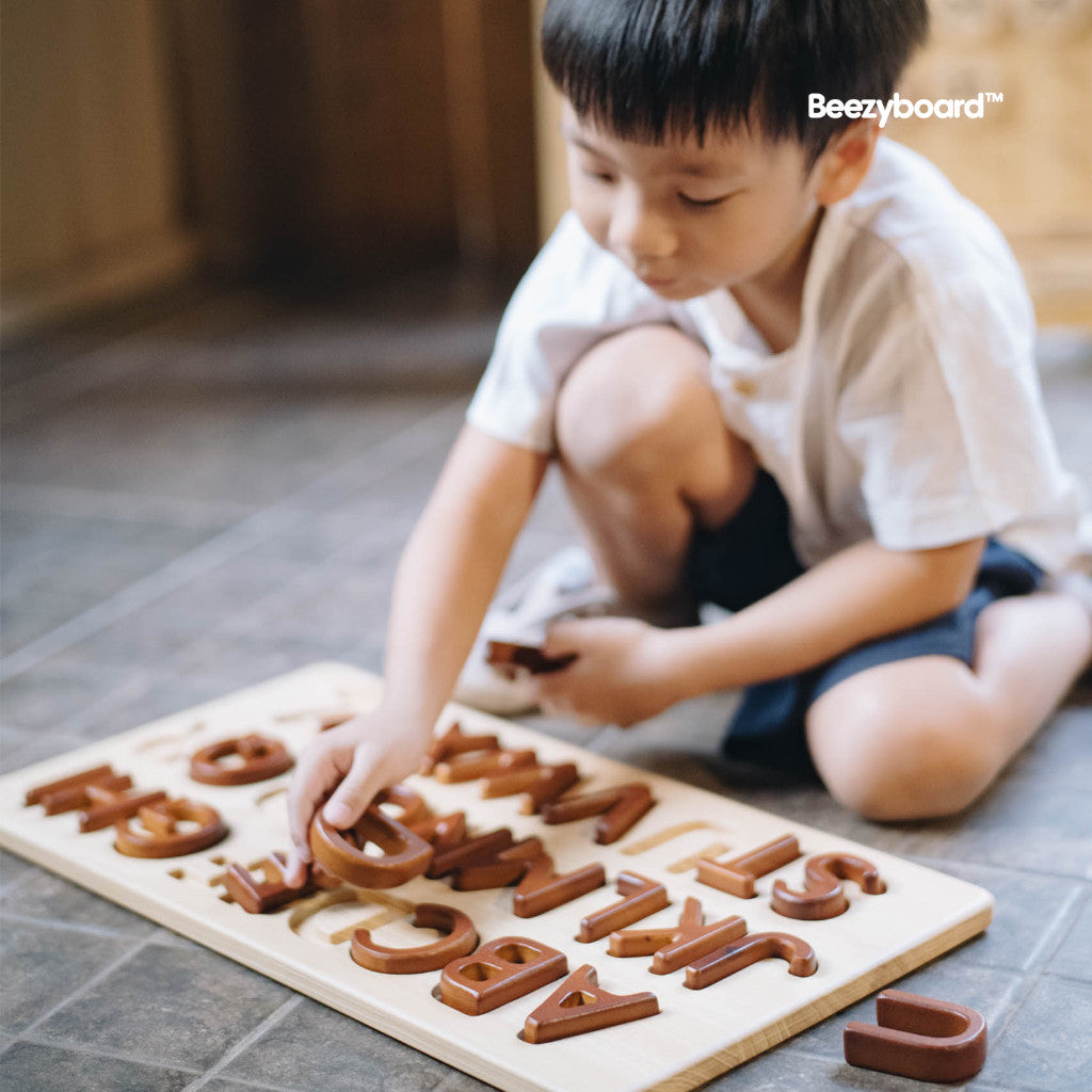 Beezyboard - Alphabet Puzzle - mainan belajar hurufmainan belajar warna/mainan edukasi
