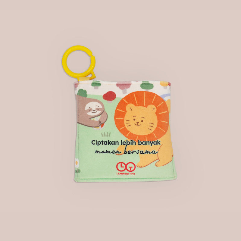 Learning Time - PAW BOOK / Soft book dan rattle untuk bayi.