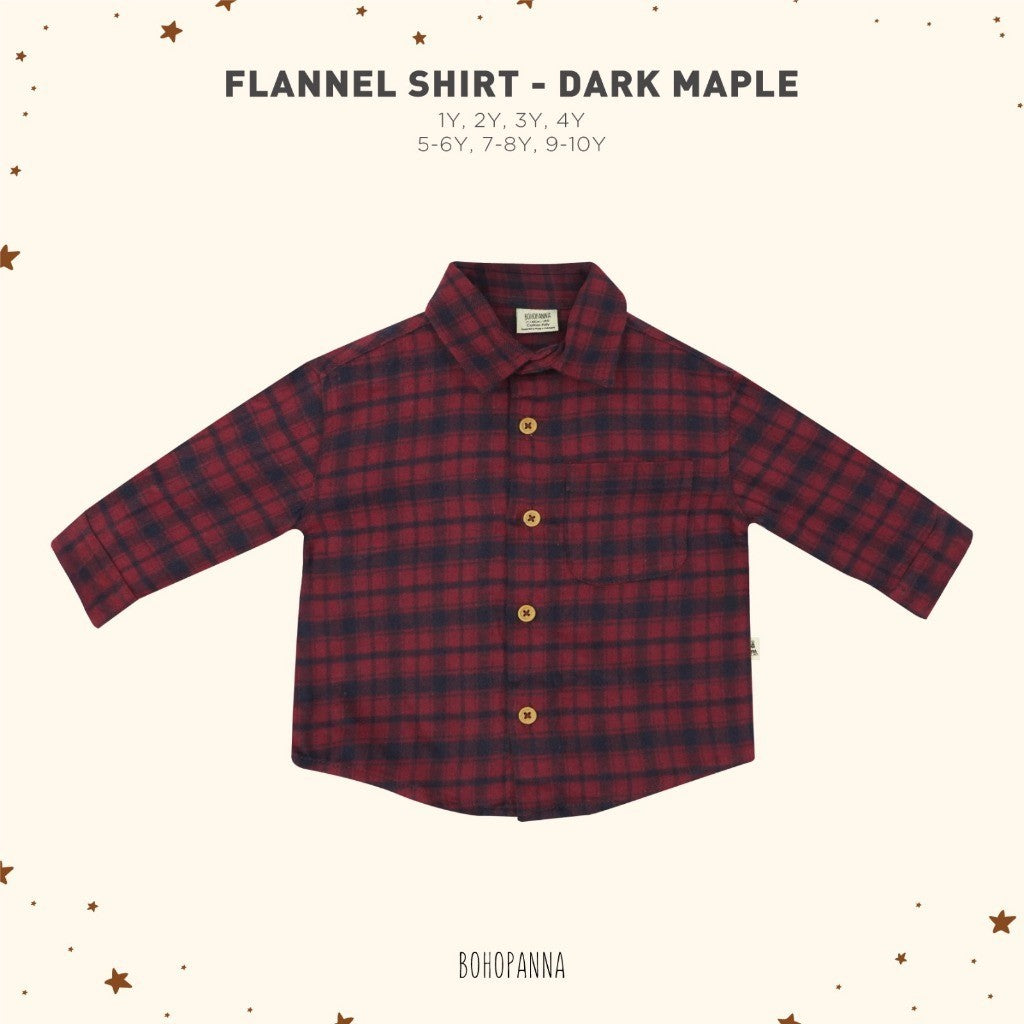 BOHOPANNA - FLANNEL SHIRT 7.0 - KEMEJA FLANEL ANAK - KEMEJA PANJANG ANAK