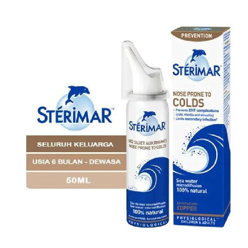 STERIMAR NOSE PRONE TO COLDS 50 ML SEA WATER MICRODIFFUSION 100%
