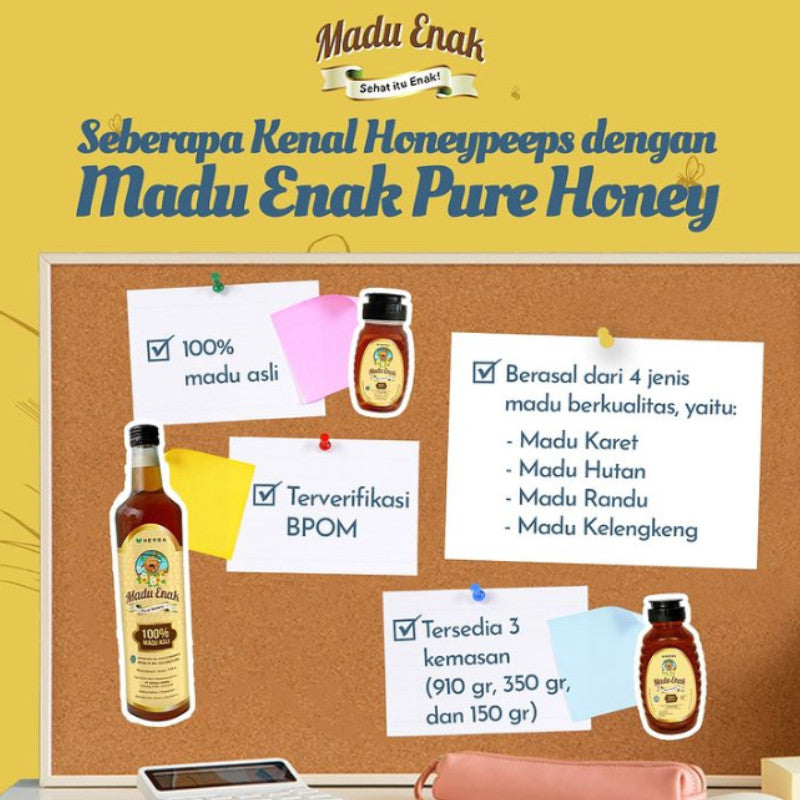 Madu Enak Pure Honey 350 gr