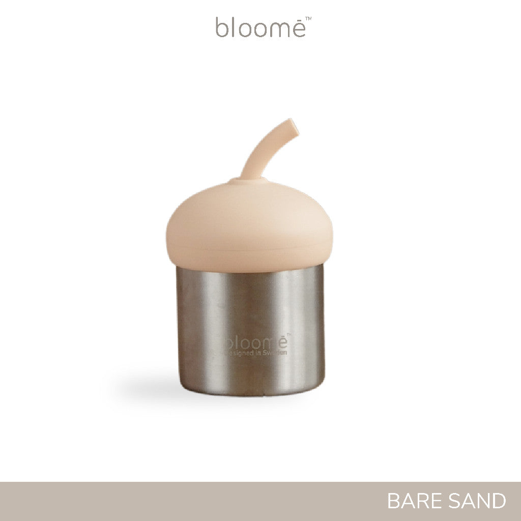 BLOOME – 2in1 Stainless Steel Sippy Cup For Baby Toddler And Kids | Gelas Minum Sedotan Bayi Premium