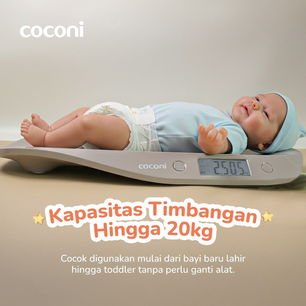Coconi Nova Digital Baby Scale – Timbangan Bayi & Toddler 20kg