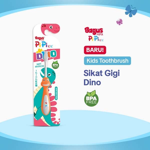 Bagus Toothbrush Sikat Gigi Anak Dino (Warna dikirim Random)