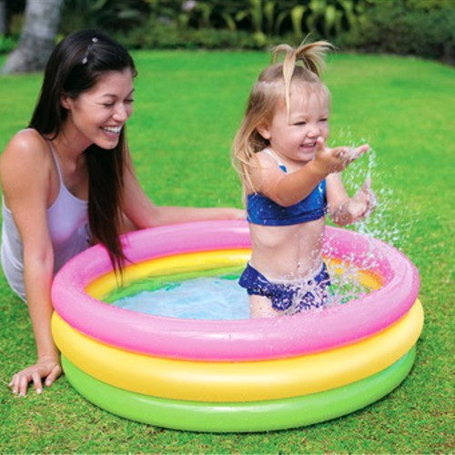 INTEX Kolam Renang Anak Sunset Glow Baby Pool 86X25CM