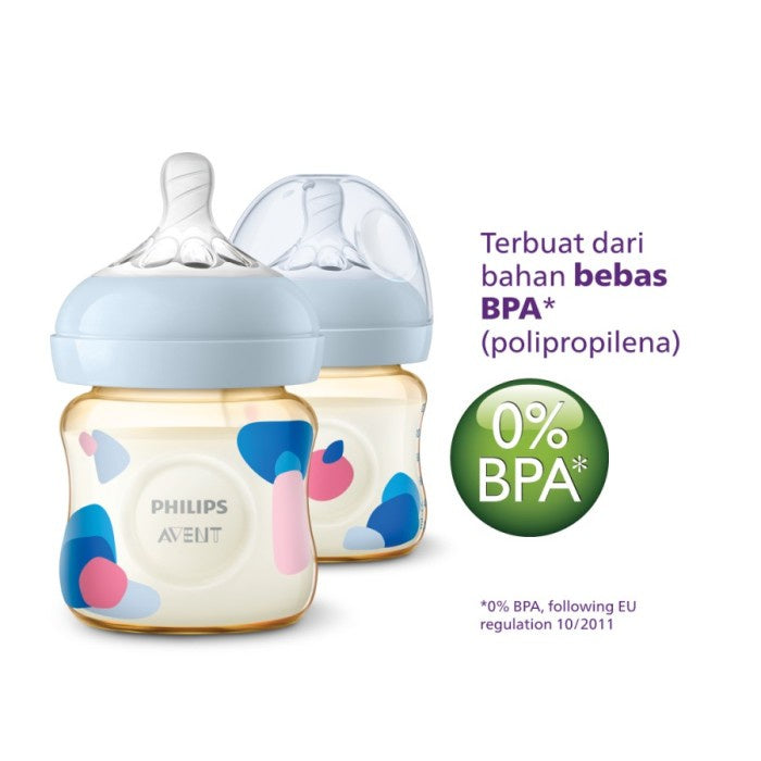 Philips Avent Natural PPSU Twin Bottle 0M+ 125ml SCF581/20 Botol Bayi