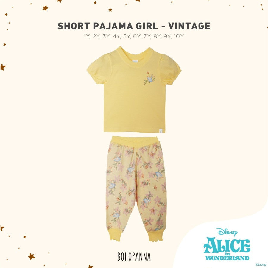 BOHOPANNA - SHORT PAJAMA GIRL - DISNEY - Baju Tidur Anak Perempuan
