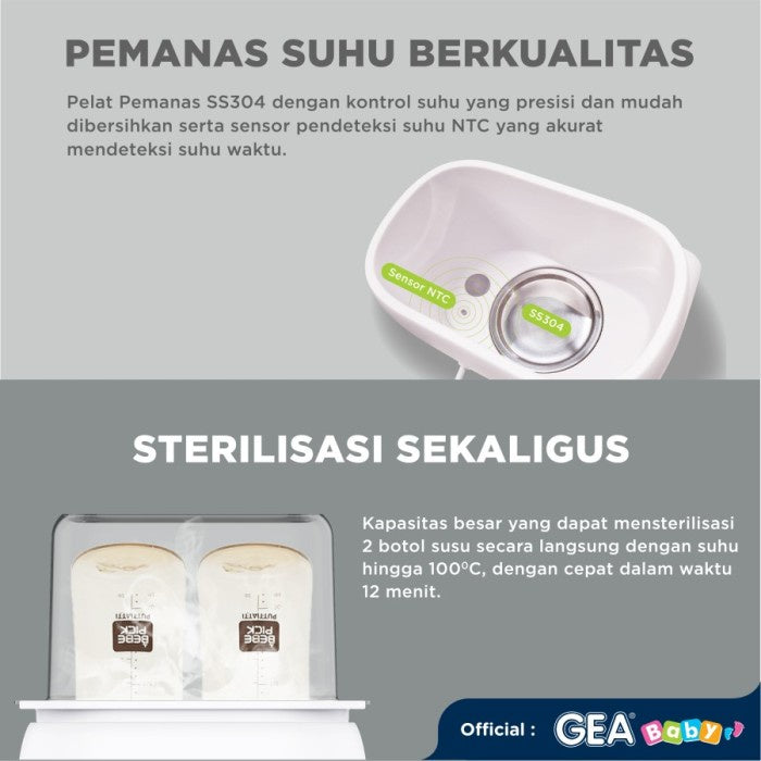 Gea baby Smart Digital Bottle Warmer & Sterilizer GW-100