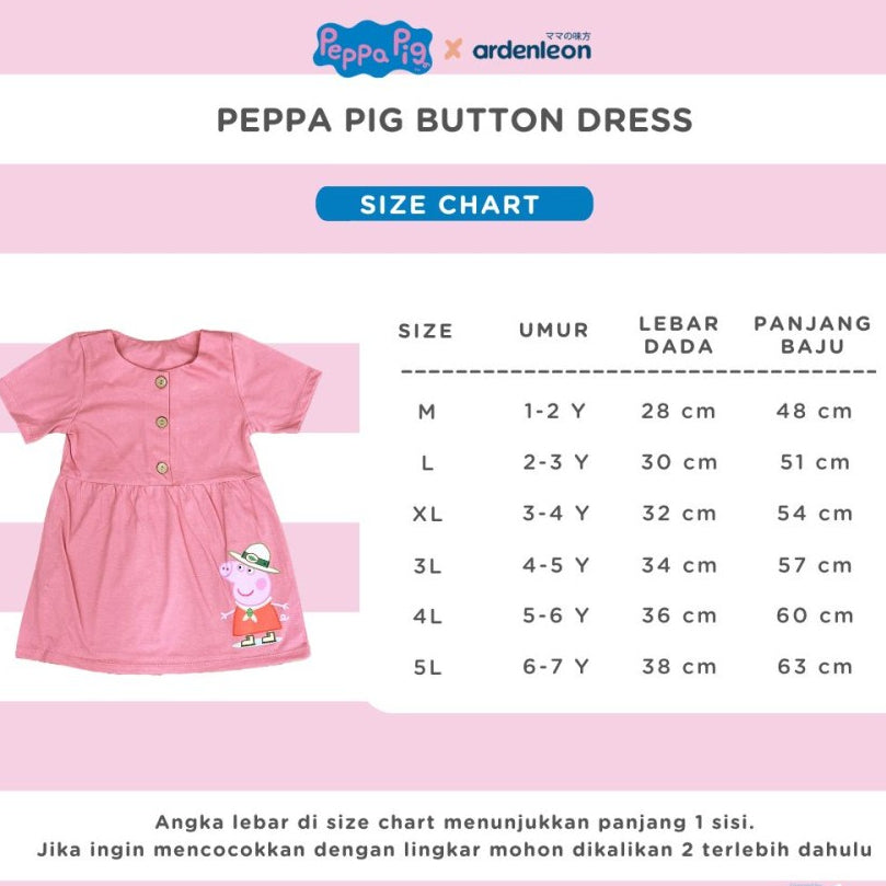 Ardenleon Peppa Pig Button Dress Kcl