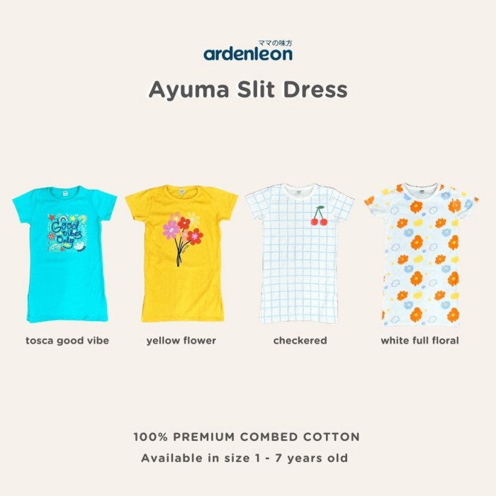 ARDENLEON Rok Anak Perempuan Ayuma Slit Dress