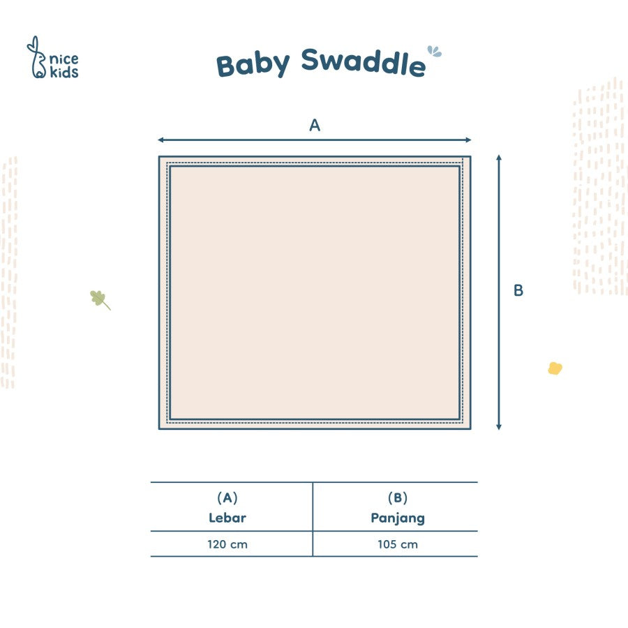 Nice Kids - Multi-Use Swaddle Baby New Born (Bedong Bayi Baru Lahir)