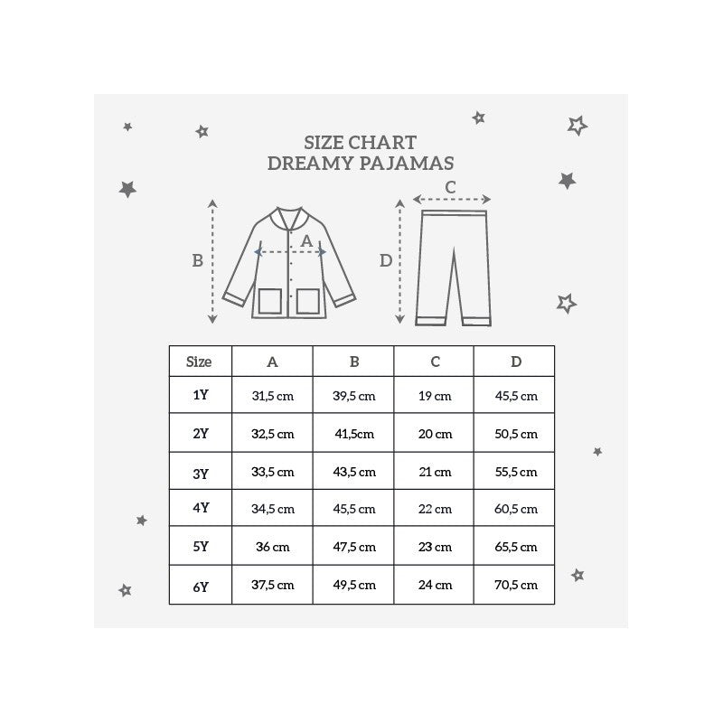 Little Palmerhaus Dreamy Pajamas / Pjs / Piyama