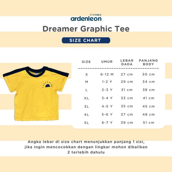 ARDENLEON Kaos Anak Dreamer Graphic Tee