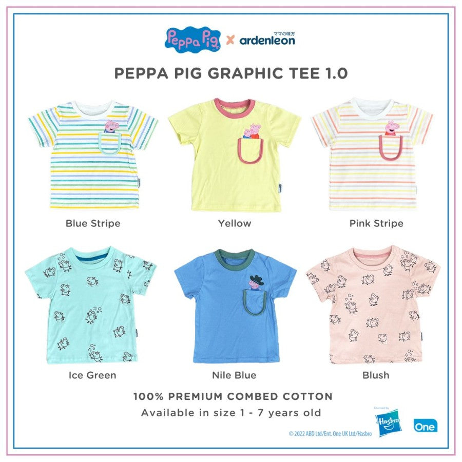 ARDENLEON Peppa Pig Kaos Anak Graphic Tee