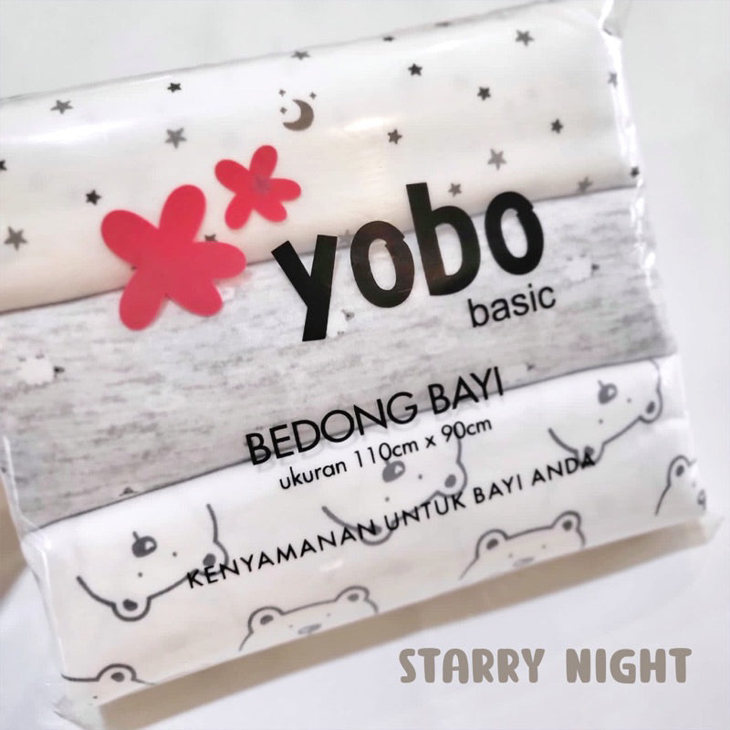 MIXED PACK YOBO Baby Swaddle Wraps Set of 3 | BEDONG BAYI (PACK)