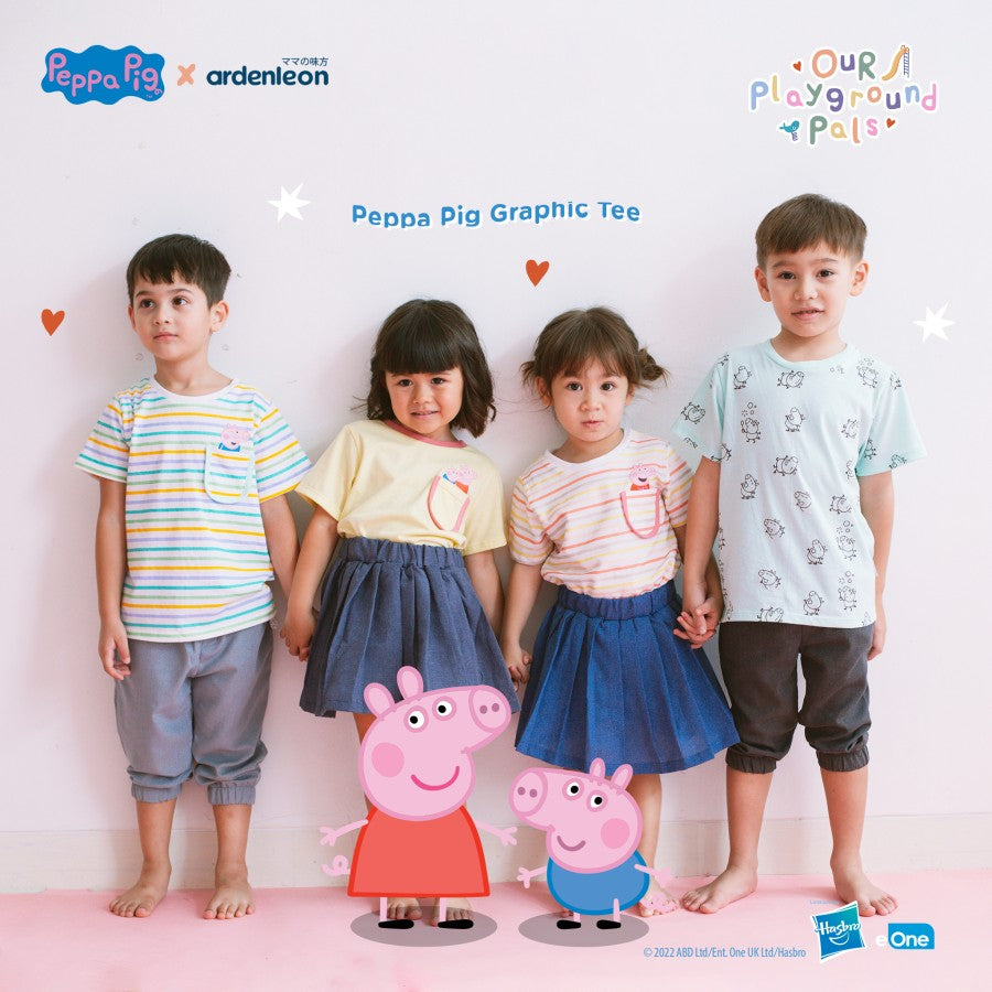 ARDENLEON Peppa Pig Kaos Anak Graphic Tee