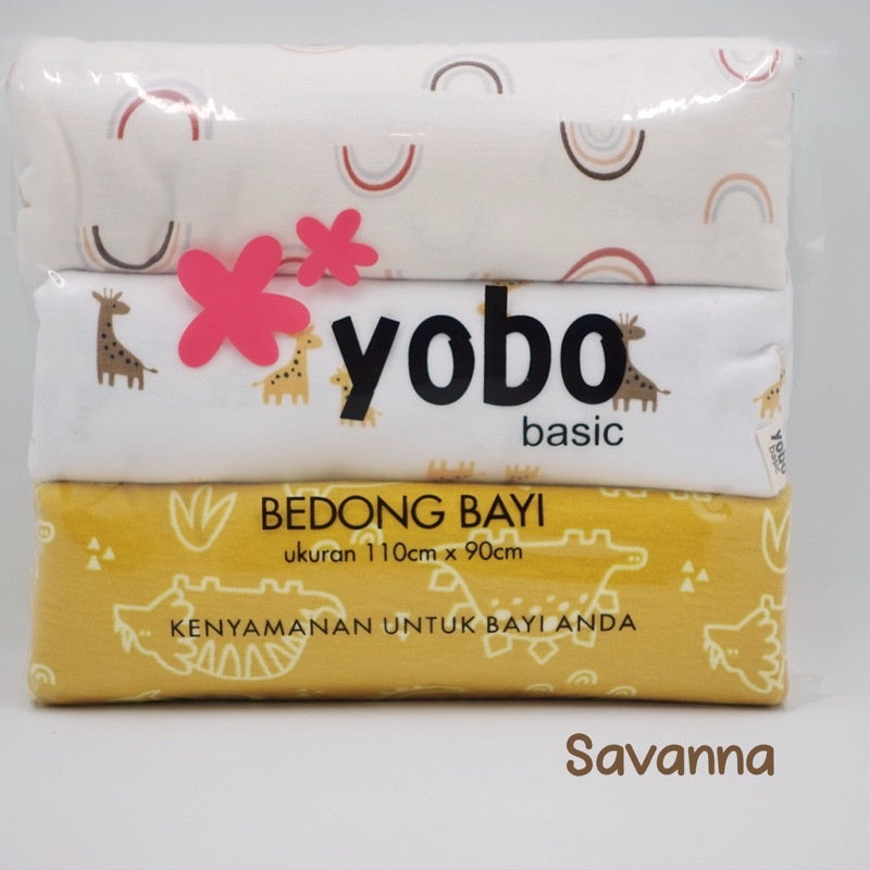 MIXED PACK YOBO Baby Swaddle Wraps Set of 3 | BEDONG BAYI (PACK)