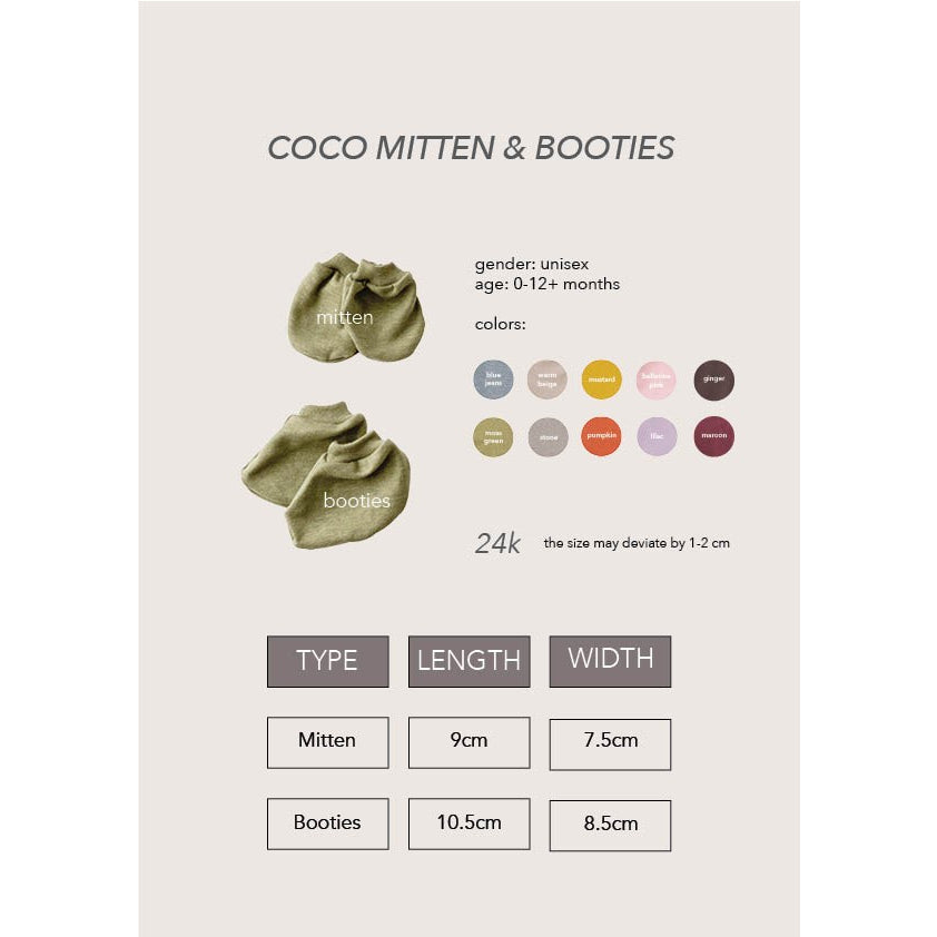 Cocopop Baby COCO MITTEN & BOOTIES (Kaos Kaki dan Sarung Tangan Bayi )