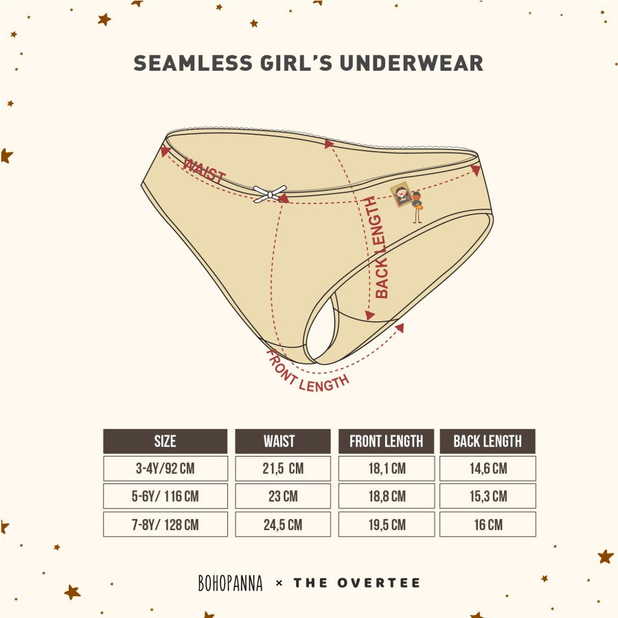 BOHOPANNA - BOHOPANNA X THE OVERTEE GIRLS UNDERWEAR SET - CELANA DALAM