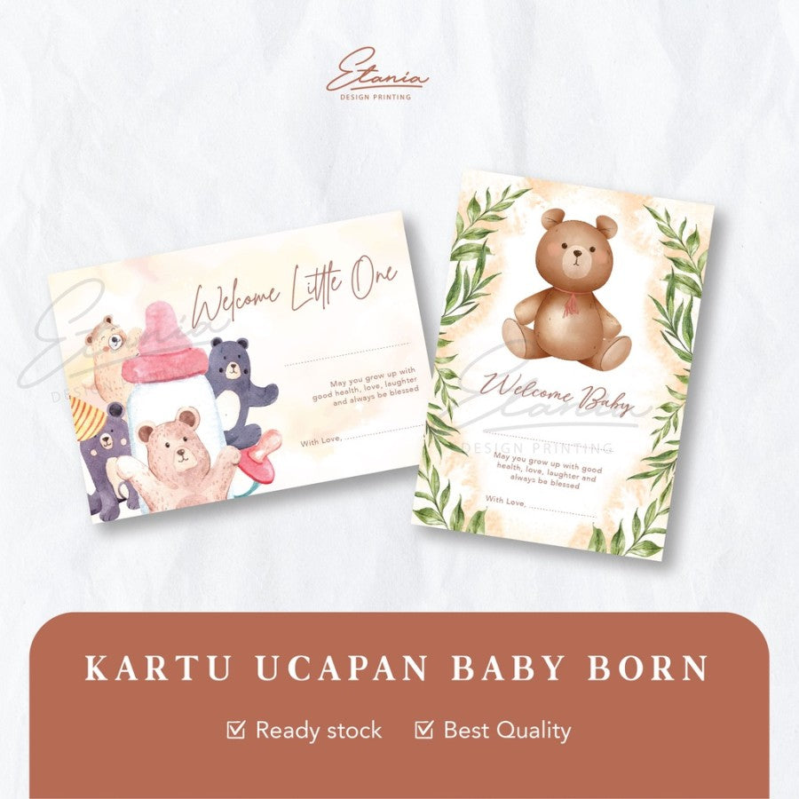 Cd Kartu Ucapan Birthday Welcome Baby Gift Card