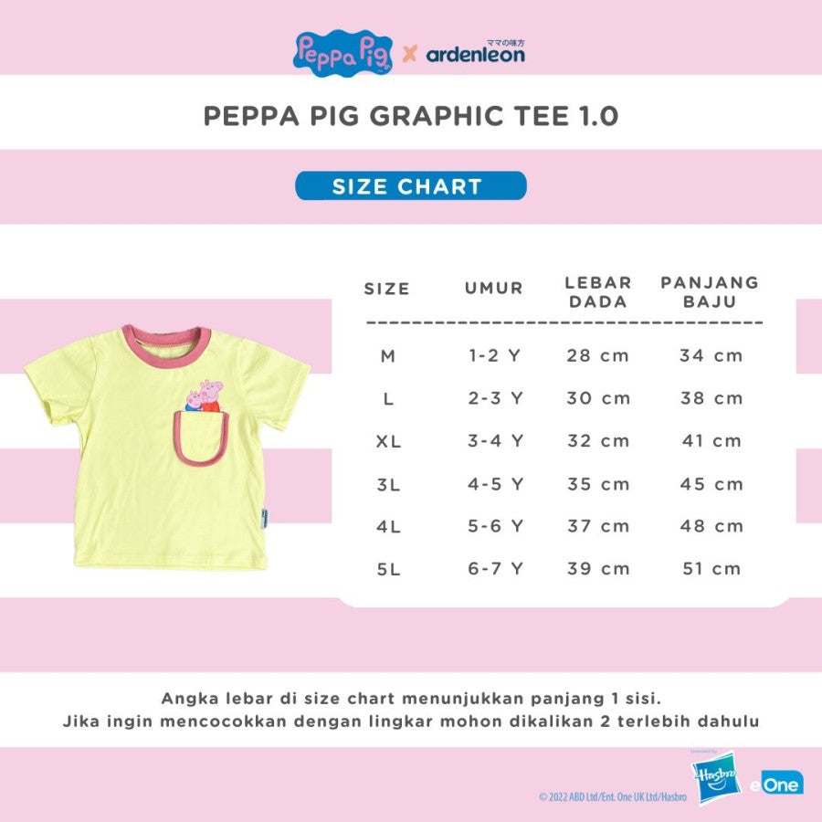 ARDENLEON Peppa Pig Kaos Anak Graphic Tee