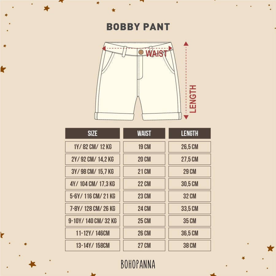 BOHOPANNA - BOBBY PANT- CELANA ANAK LAKI - LAKI