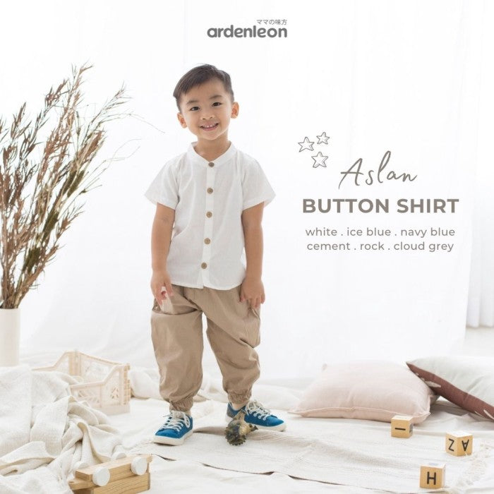 Ardenleon Atasan Anak Boys Aslan Button Shirt 1.0