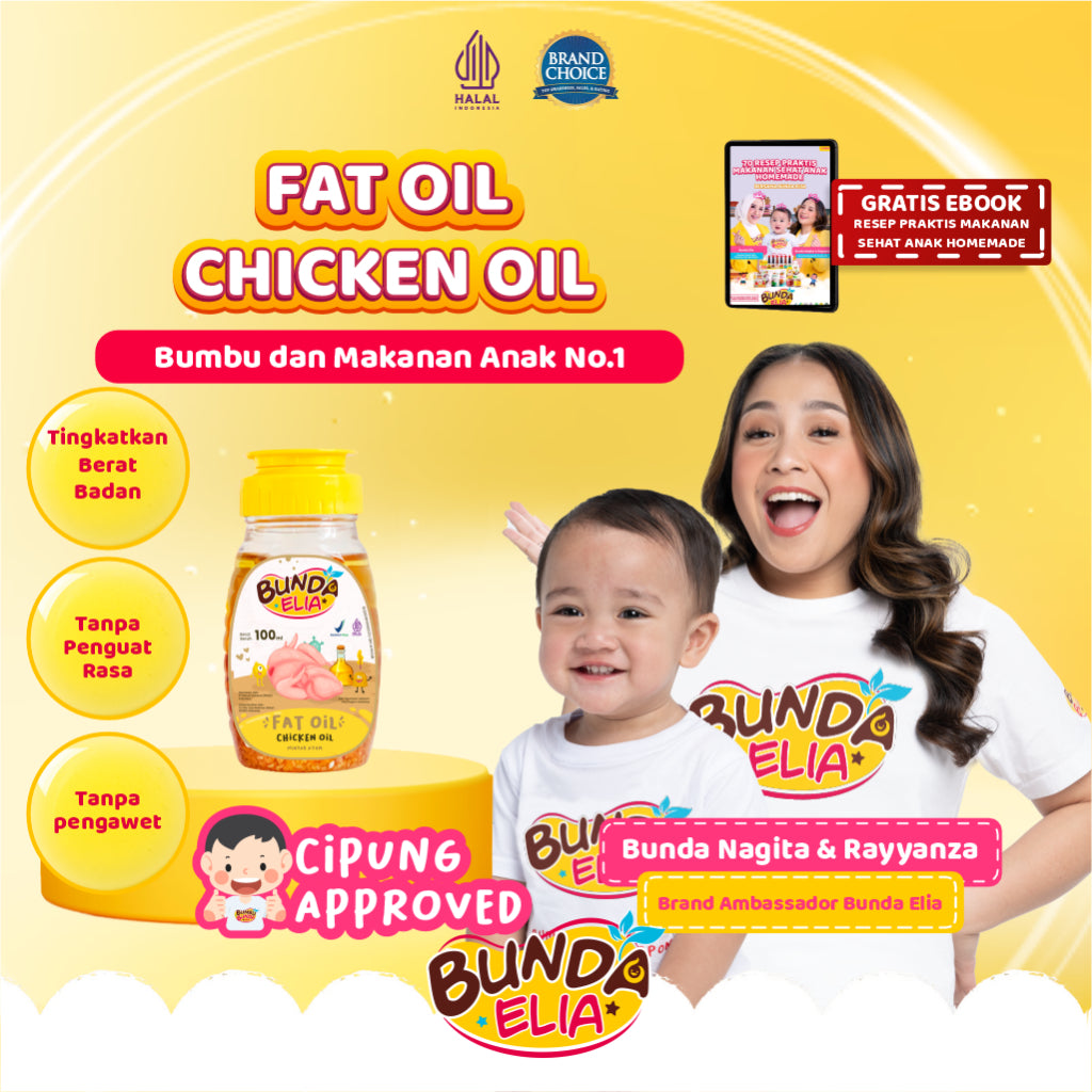 Bumbu Bunda Elia Chicken Fat Oil Minyak MPASI / BB Booster MPASI / Lemak MPASI / Lemak Bayi