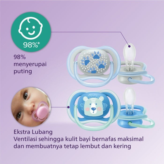 Philips Avent Soother Air Coll 0-6m 6-18m Boy / Girl SCF080/01 MAM/BOA