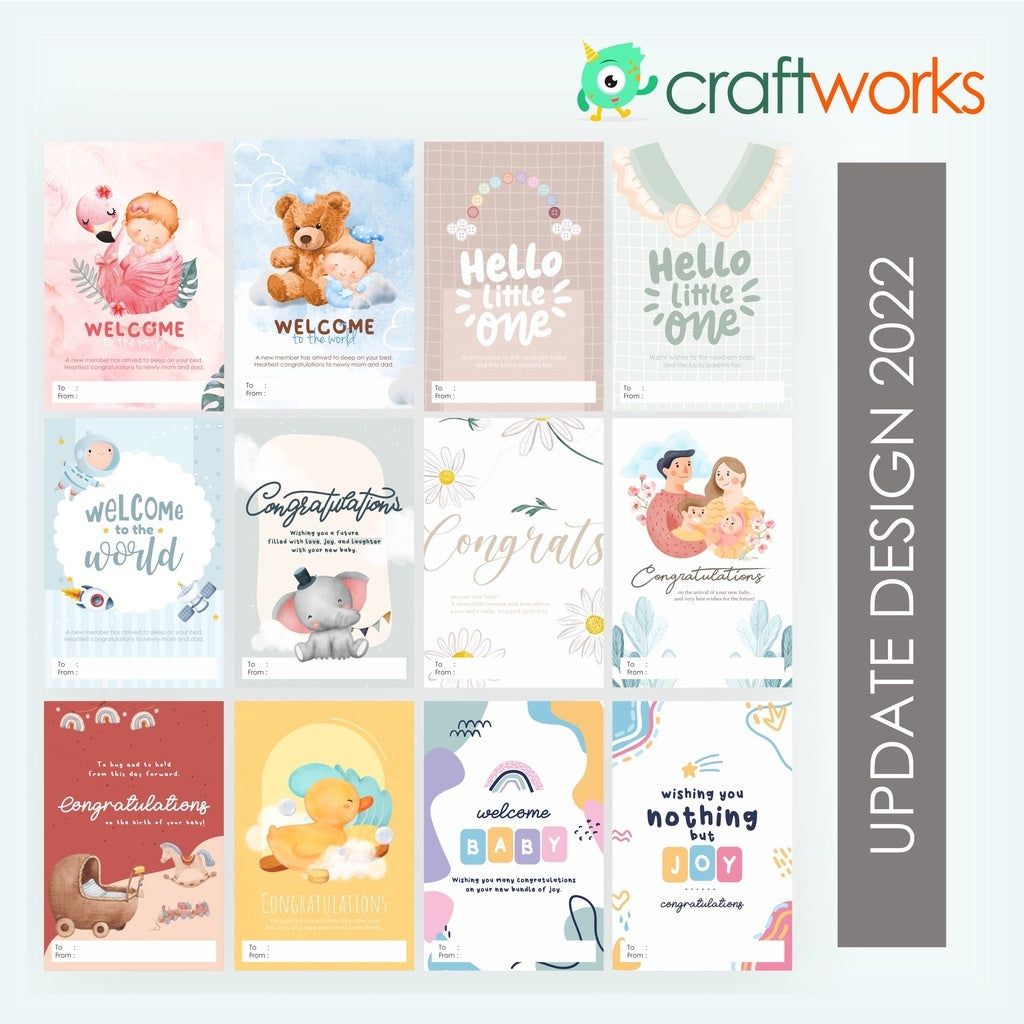 Cd Kartu Ucapan Birthday Welcome Baby Gift Card