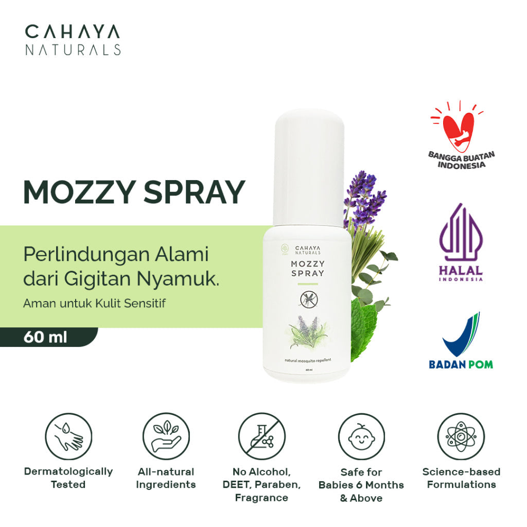 Cahaya Mozzy Spray (Natural Mosquito Repellent) 60 / 100ml