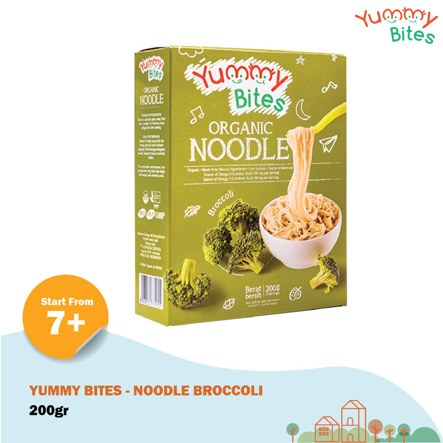 Yummy Bites Organic Baby Noodle 200gr Mie Organik MPASI Bayi