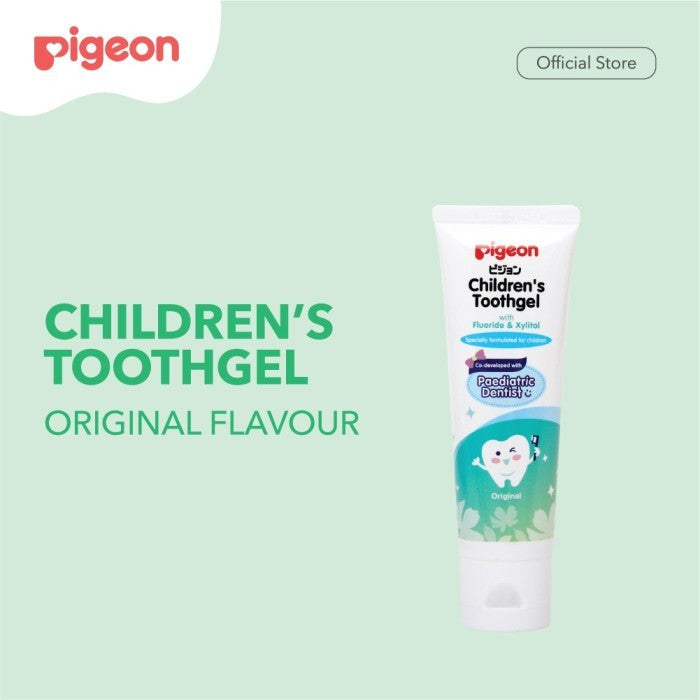 PIGEON Children's Toothgel Grape Flavour 45Gr Odol Fluoride Anak 2+