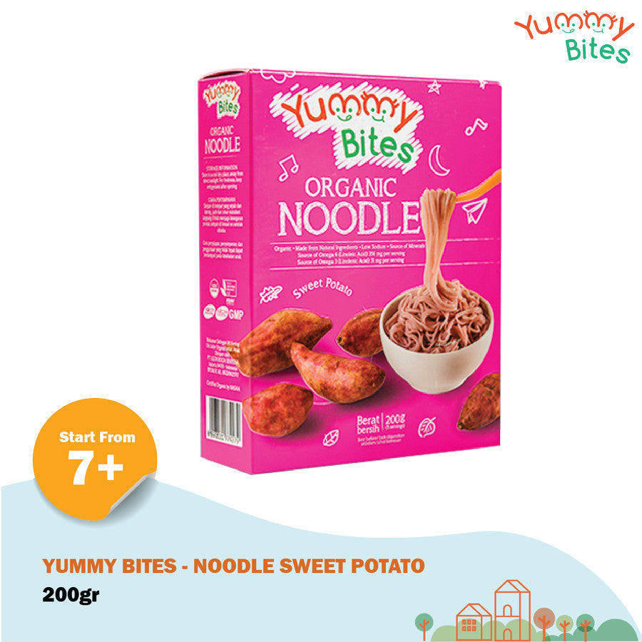 Yummy Bites Organic Baby Noodle 200gr Mie Organik MPASI Bayi