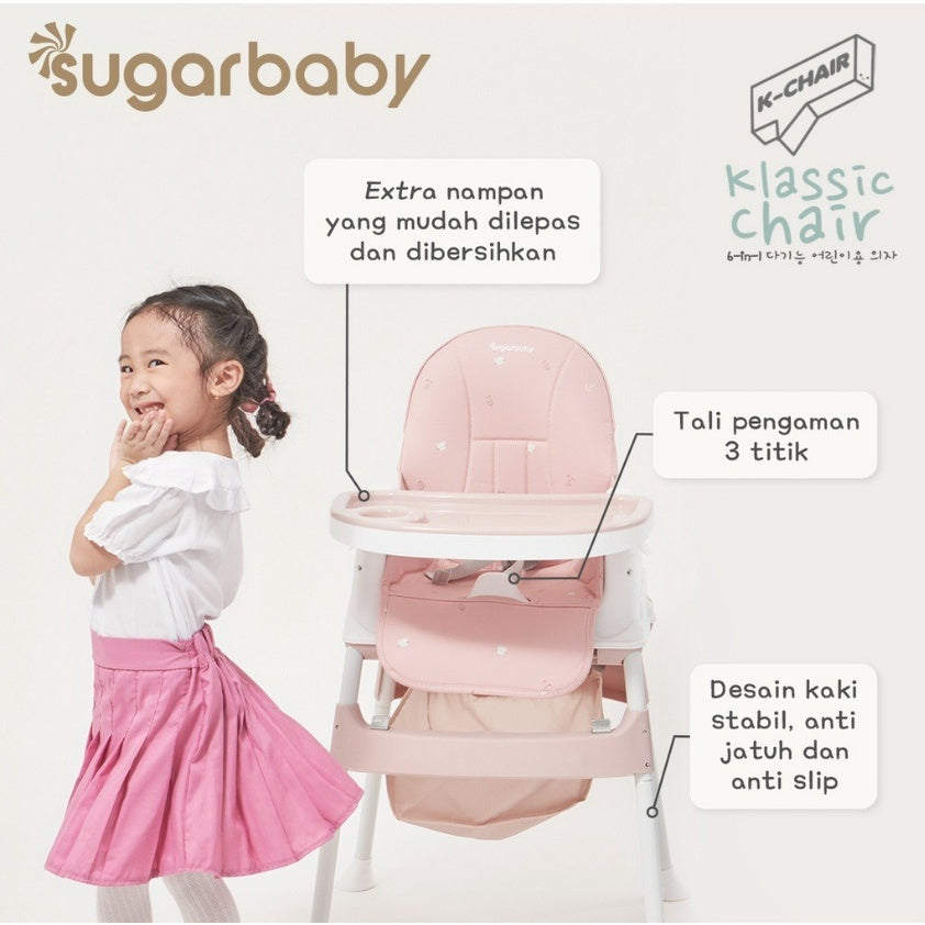 Sugarbaby Sugar baby Klassic K-Chair-6in1 Multifunction High Chair/booster seat/kursi anak