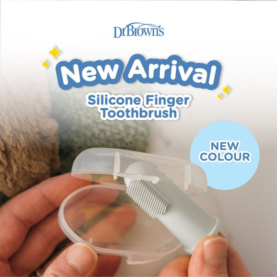 Dr.Brown's Silicone Finger Toothbrush with Case - Sikat Gigi Bayi