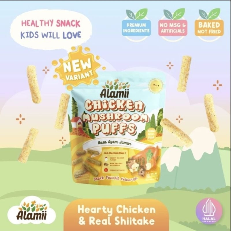 Alamii Puffs - Snack Bayi Puff Cemilan Bayi Makanan Anak 1+ Tahun