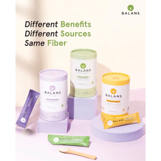 Balans Tube Recharge, Active & Lite Fiber & Probiotic Drink 1 Box Isi 14 Sachet