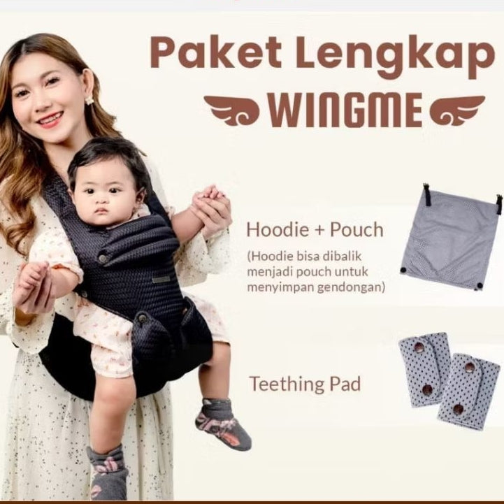 CuddleMe Wingme Carrier Premium Gendongan Depan Non Hipseat Newborn Baby Toddler SSC M Shape Adjustable 5 Posisi Bayi Balita Wing Me Cuddle Me VS Ultimo