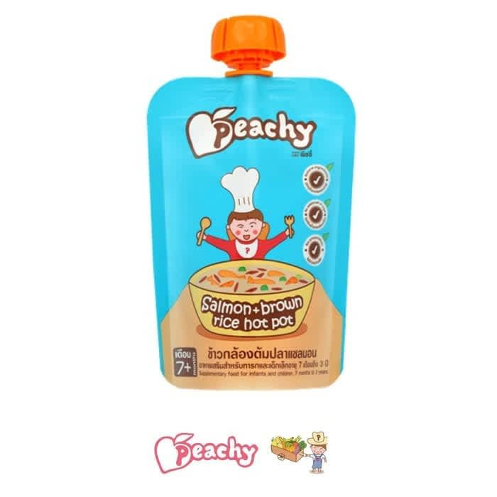 Peachy Pouch Salmon Brown Rice