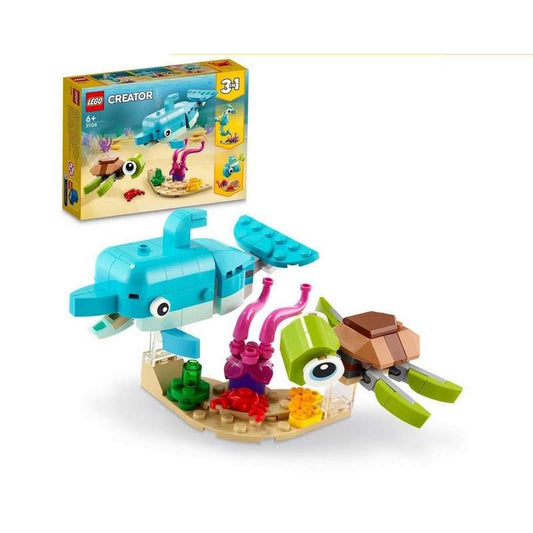 Lego Creator 31128 3In1 Dolphin And Turtle Building Kit