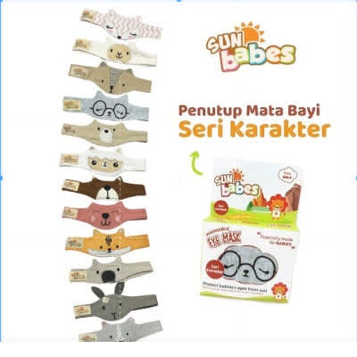 Sunbabes Penutup Mata Bayi Karakter