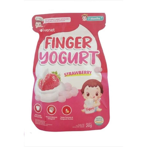 IVENET FINGER YOGURT 20 GR / SNACK KOREA MAKANAN SEHAT BAYI 7+ MPASI