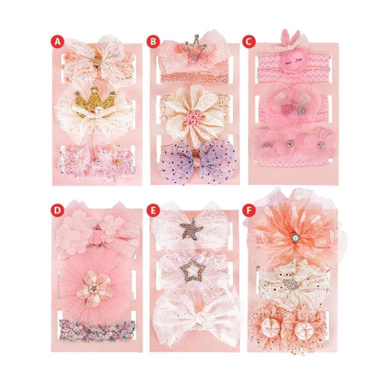 Babiesfirst Head Band Gift Box Korean Isi 3 Bf105