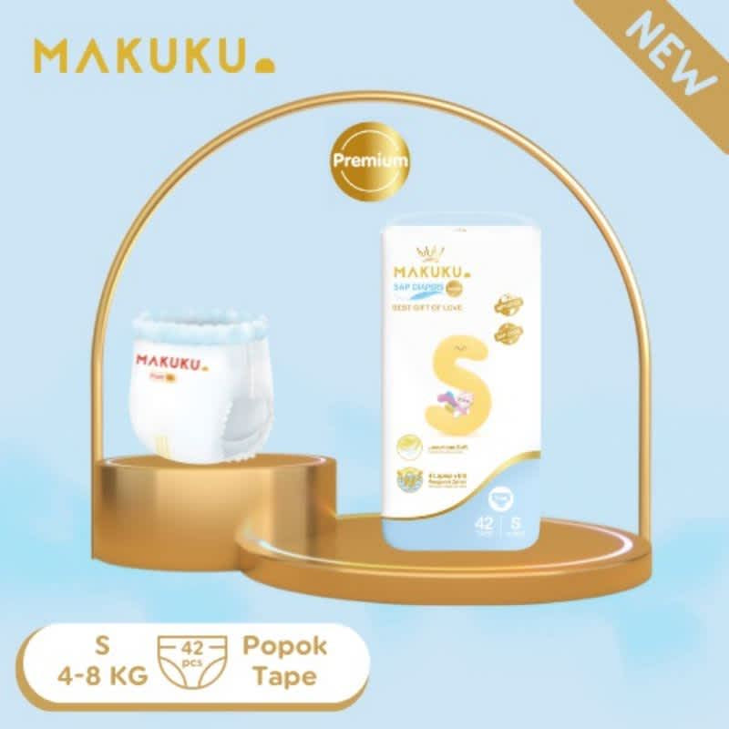 MAKUKU Air Diapers Premium Pro Care Tape S42 Popok Bayi SAP AntiGumpal