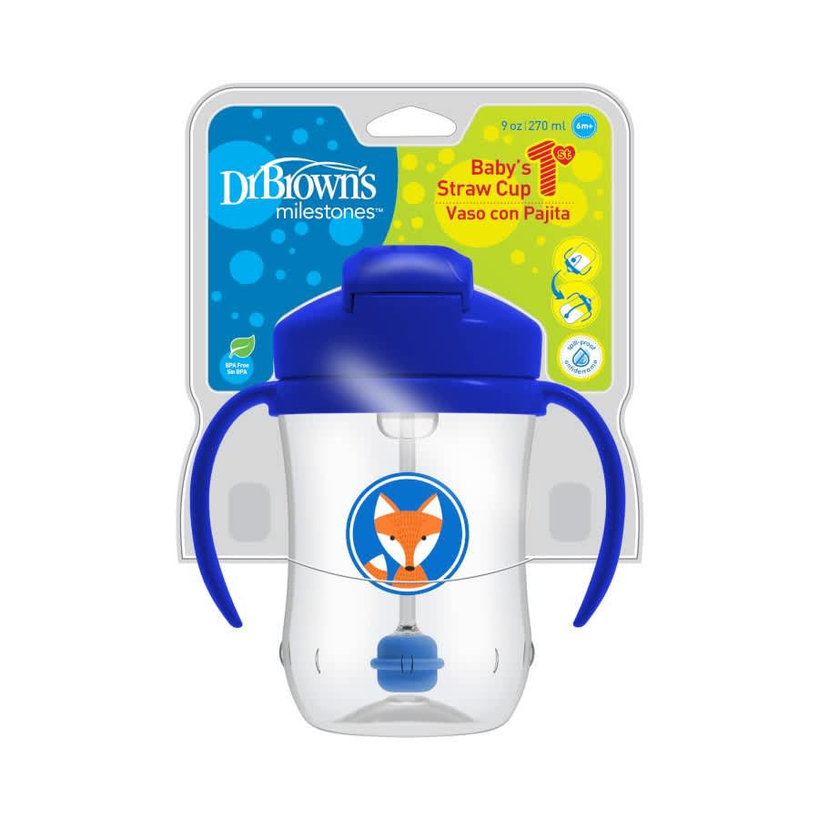 Dr.Brown's Baby First Straw Cup / cups anak / Botol Minum Anak 9oz