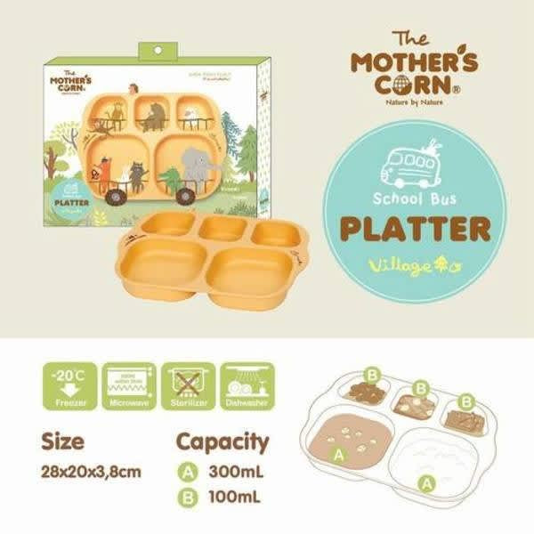 Mother'S Corn School Bus Platter